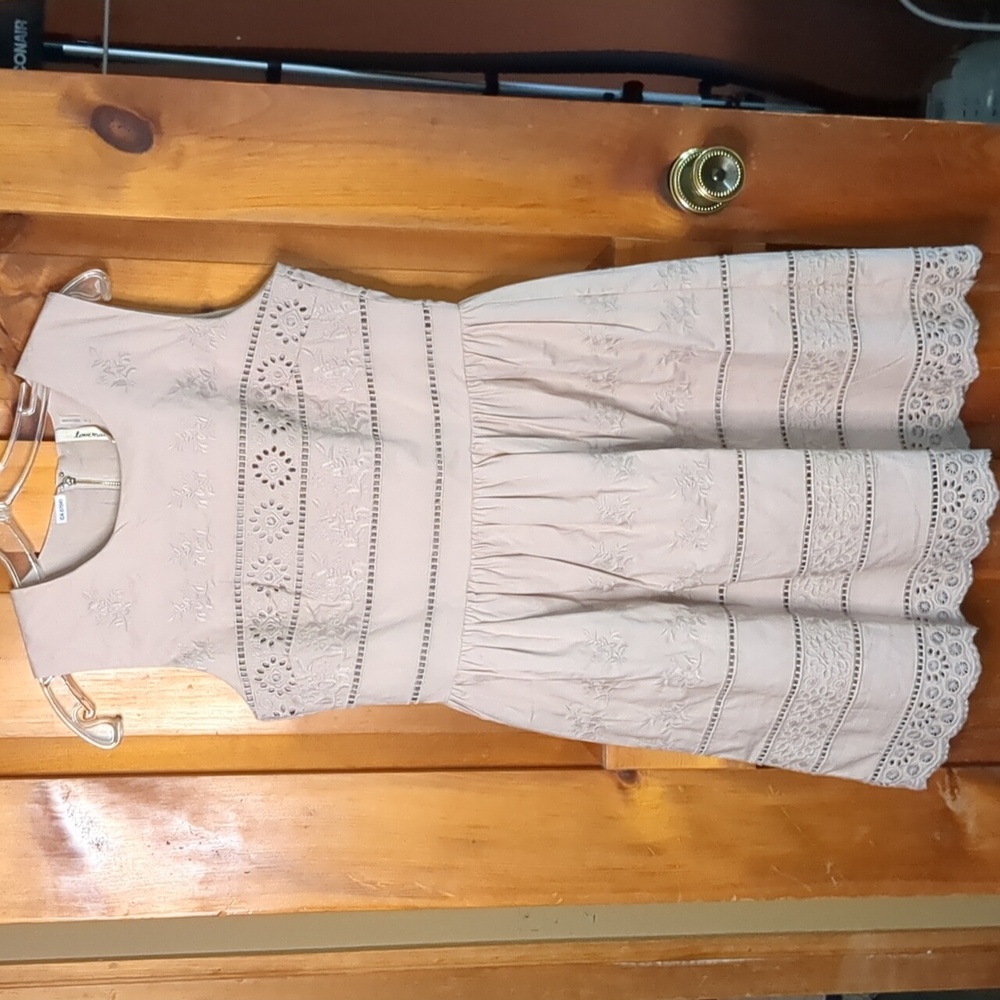 LOVEMARKS* sleeveless round neck gathered waist zip back cut out detail dress - Picture 6 of 15